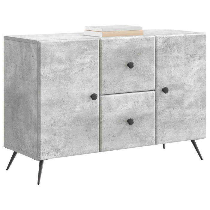 Bufet cu sertar Gri Beton 89 x 34,5 x 60 cm Lemn prelucrat - WALTI WALTI