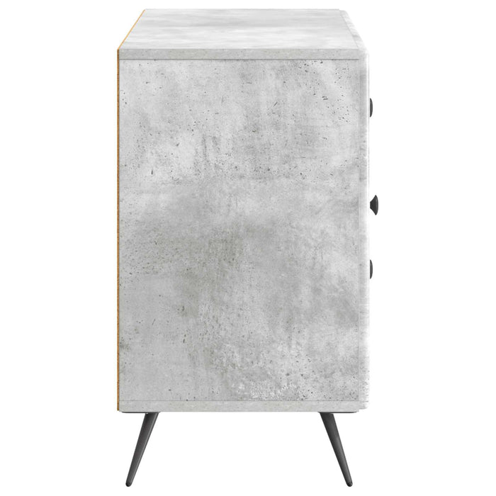 Bufet cu sertar Gri Beton 89 x 34,5 x 60 cm Lemn prelucrat - WALTI WALTI