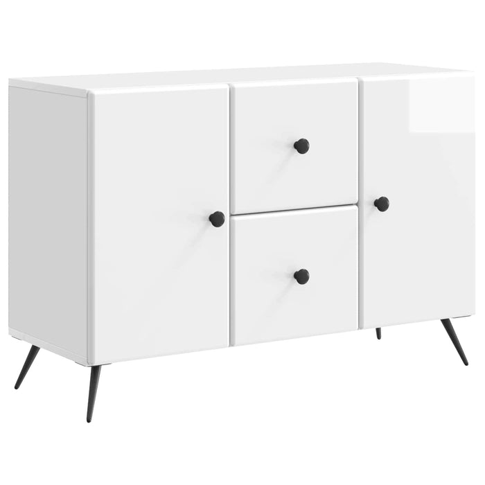 Bufet Alb foarte lucios 89 x 34,5 x 60 cm Lemn prelucrat - WALTI WALTI