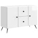 Bufet Alb foarte lucios 89 x 34,5 x 60 cm Lemn prelucrat - WALTI WALTI