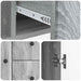 Bufet cu sertar Sonoma gri 89 x 34,5 x 60 cm Lemn prelucrat - WALTI WALTI