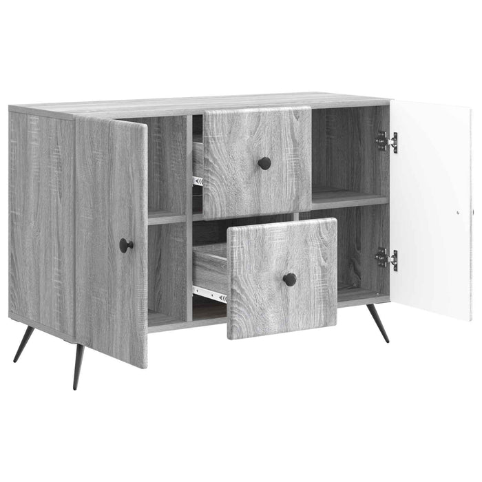 Bufet cu sertar Sonoma gri 89 x 34,5 x 60 cm Lemn prelucrat - WALTI WALTI