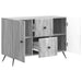 Bufet cu sertar Sonoma gri 89 x 34,5 x 60 cm Lemn prelucrat - WALTI WALTI