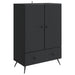 Bufet cu sertar Negru 66 x 34,5 x 95 cm Lemn prelucrat - WALTI WALTI