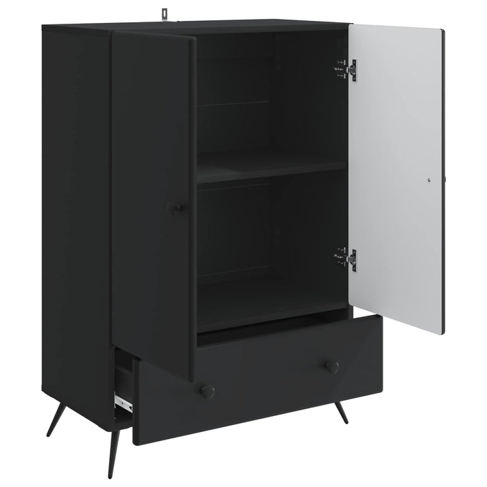 Bufet cu sertar Negru 66 x 34,5 x 95 cm Lemn prelucrat - WALTI WALTI