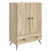 Bufet cu sertar Stejar Sonoma 66 x 34,5 x 95 cm Lemn prelucrat - WALTI WALTI