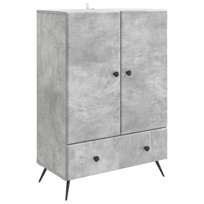 Bufet cu sertar Gri Beton 66 x 34,5 x 95 cm Lemn prelucrat - WALTI WALTI