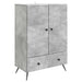 Bufet cu sertar Gri Beton 66 x 34,5 x 95 cm Lemn prelucrat - WALTI WALTI
