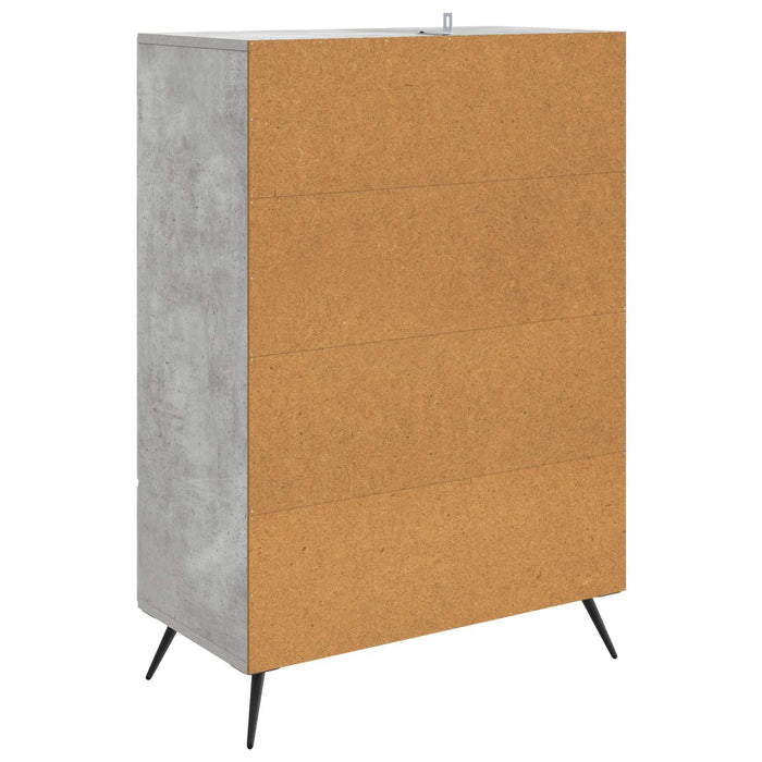 Bufet cu sertar Gri Beton 66 x 34,5 x 95 cm Lemn prelucrat - WALTI WALTI