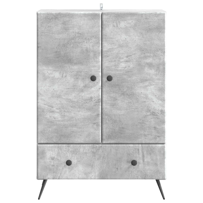 Bufet cu sertar Gri Beton 66 x 34,5 x 95 cm Lemn prelucrat - WALTI WALTI