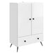 Bufet Alb foarte lucios 66 x 34,5 x 95 cm Lemn prelucrat - WALTI WALTI