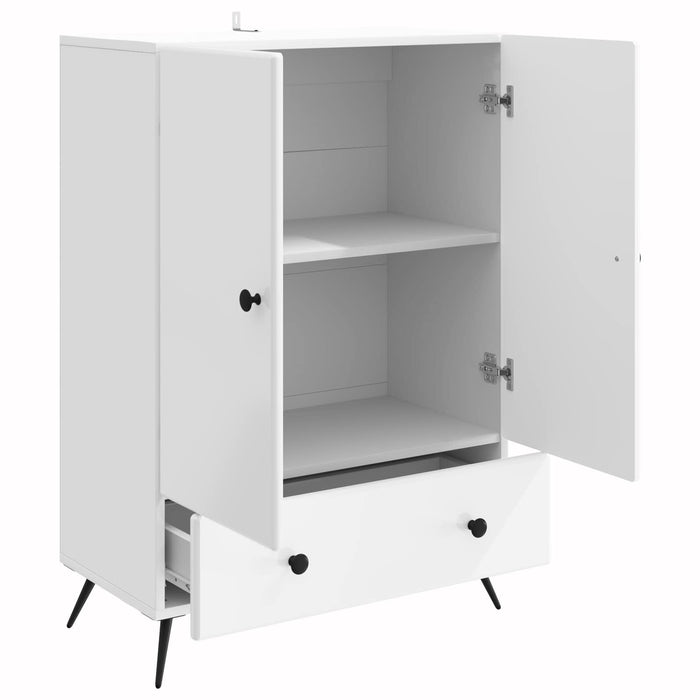 Bufet Alb foarte lucios 66 x 34,5 x 95 cm Lemn prelucrat - WALTI WALTI
