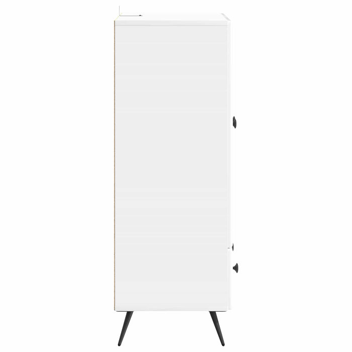 Bufet Alb foarte lucios 66 x 34,5 x 95 cm Lemn prelucrat - WALTI WALTI