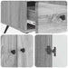 Bufet cu sertar Sonoma gri 66 x 34,5 x 95 cm Lemn prelucrat - WALTI WALTI