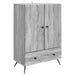 Bufet cu sertar Sonoma gri 66 x 34,5 x 95 cm Lemn prelucrat - WALTI WALTI