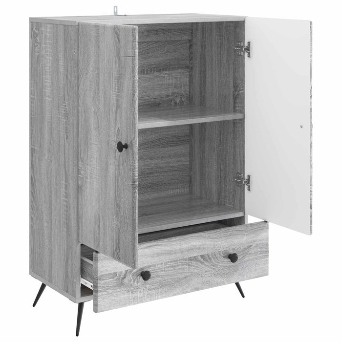 Bufet cu sertar Sonoma gri 66 x 34,5 x 95 cm Lemn prelucrat - WALTI WALTI