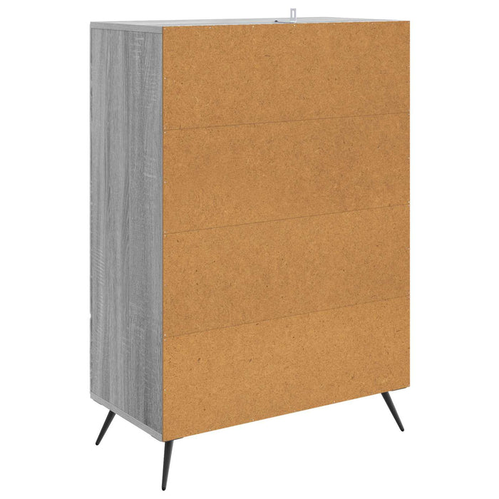 Bufet cu sertar Sonoma gri 66 x 34,5 x 95 cm Lemn prelucrat - WALTI WALTI