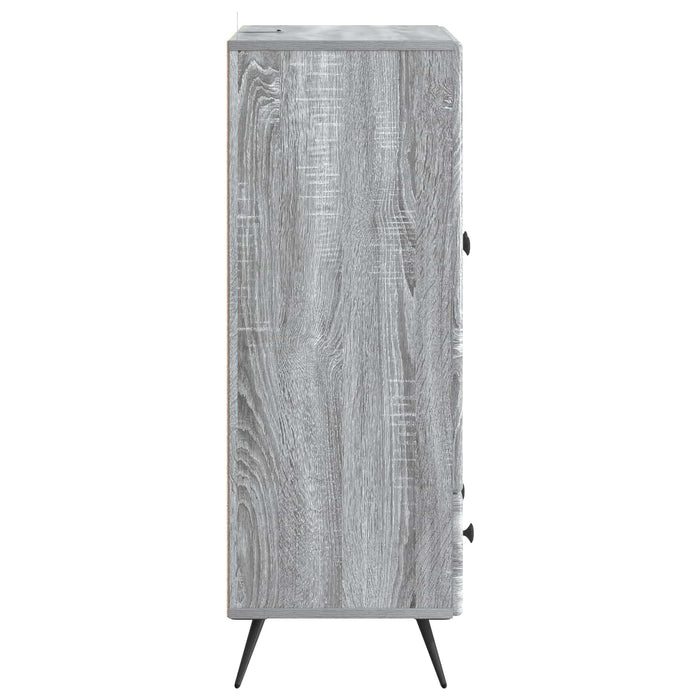 Bufet cu sertar Sonoma gri 66 x 34,5 x 95 cm Lemn prelucrat - WALTI WALTI