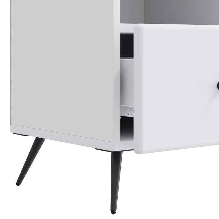 Cabinet TV cu sertar Alb 102 x 34,5 x 50 cm Lemn prelucrat - WALTI WALTI