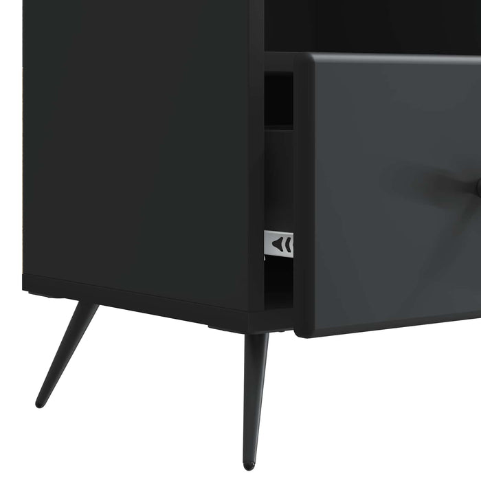 Cabinet TV cu sertar Negru 102 x 34,5 x 50 cm Lemn prelucrat - WALTI WALTI