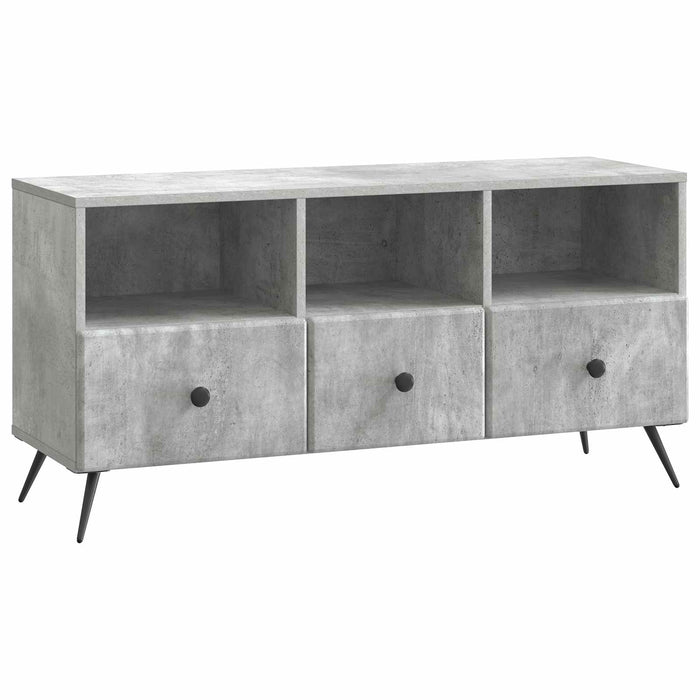Cabinet TV Gri Beton 102 x 34,5 x 50 cm Lemn prelucrat - WALTI WALTI