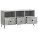 Cabinet TV Gri Beton 102 x 34,5 x 50 cm Lemn prelucrat - WALTI WALTI