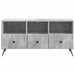 Cabinet TV Gri Beton 102 x 34,5 x 50 cm Lemn prelucrat - WALTI WALTI