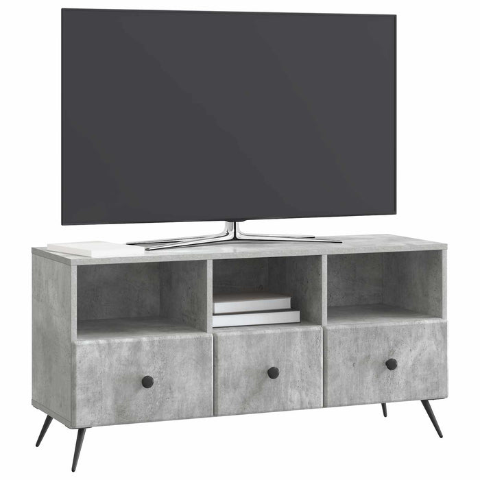 Cabinet TV Gri Beton 102 x 34,5 x 50 cm Lemn prelucrat - WALTI WALTI