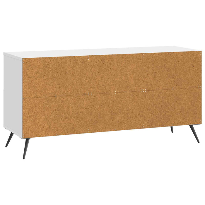 Cabinet TV Alb foarte lucios 102 x 34,5 x 50 cm Lemn prelucrat - WALTI WALTI