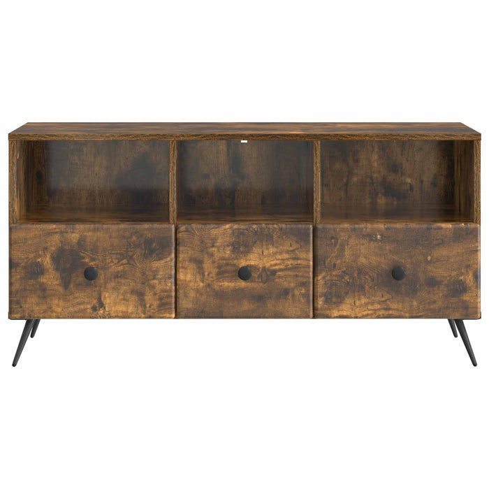 Cabinet TV Stejar fumuriu 102 x 34,5 x 50 cm Lemn prelucrat - WALTI WALTI