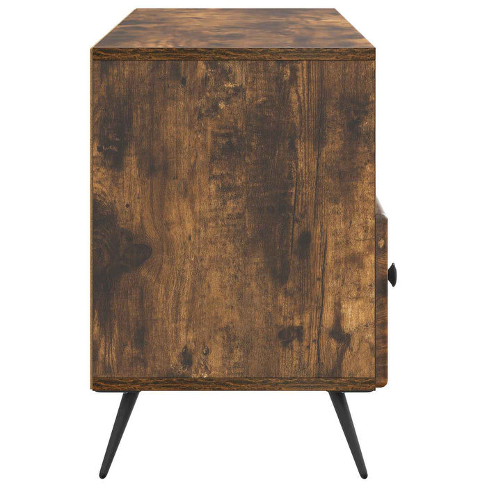 Cabinet TV Stejar fumuriu 102 x 34,5 x 50 cm Lemn prelucrat - WALTI WALTI