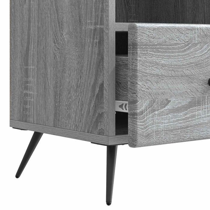 Cabinet TV Sonoma gri 102 x 34,5 x 50 cm Lemn prelucrat - WALTI WALTI