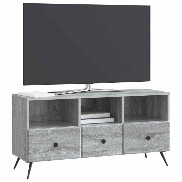 Cabinet TV Sonoma gri 102 x 34,5 x 50 cm Lemn prelucrat - WALTI WALTI