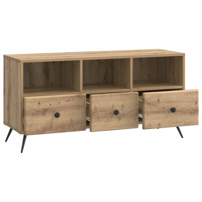 Cabinet TV Stejar Artizanal 102 x 34,5 x 50 cm Lemn prelucrat - WALTI WALTI