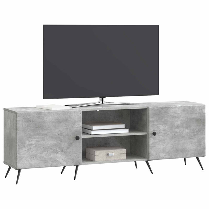 Cabinet TV Gri Beton 150 x 31 x 50 cm Lemn prelucrat - WALTI WALTI