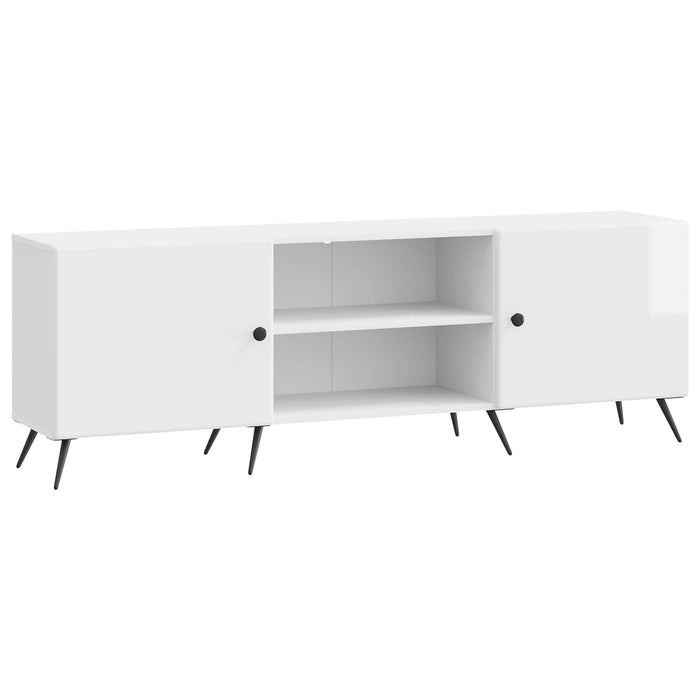 Cabinet TV Alb foarte lucios 150 x 31 x 50 cm Lemn prelucrat - WALTI WALTI