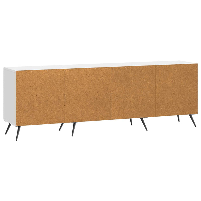 Cabinet TV Alb foarte lucios 150 x 31 x 50 cm Lemn prelucrat - WALTI WALTI