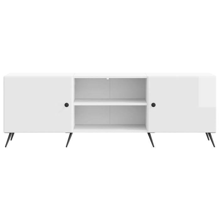 Cabinet TV Alb foarte lucios 150 x 31 x 50 cm Lemn prelucrat - WALTI WALTI