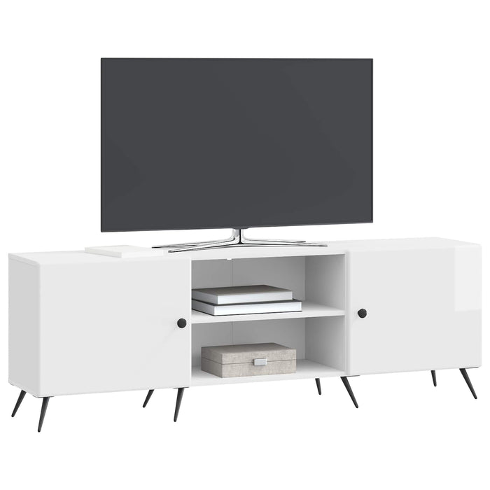 Cabinet TV Alb foarte lucios 150 x 31 x 50 cm Lemn prelucrat - WALTI WALTI