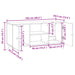 Cabinet TV Stejar Sonoma 102 x 34,5 x 50 cm Lemn prelucrat - WALTI WALTI