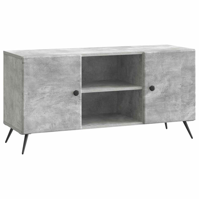 Cabinet TV Gri Beton 102 x 34,5 x 50 cm Lemn prelucrat - WALTI WALTI