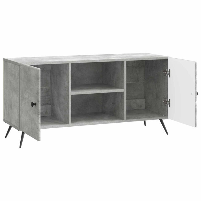Cabinet TV Gri Beton 102 x 34,5 x 50 cm Lemn prelucrat - WALTI WALTI