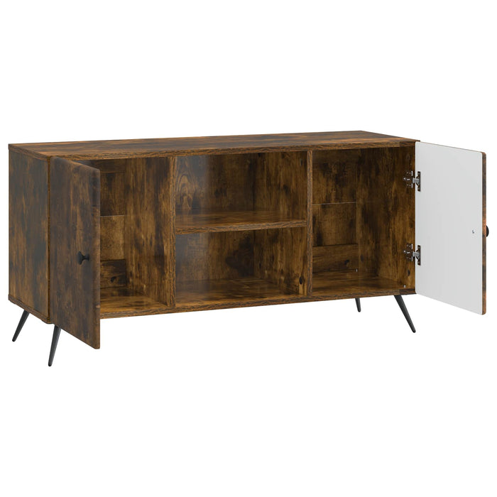 Cabinet TV Stejar fumuriu 102 x 34,5 x 50 cm Lemn prelucrat - WALTI WALTI
