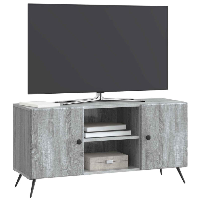 Cabinet TV Sonoma gri 102 x 34,5 x 50 cm Lemn prelucrat - WALTI WALTI