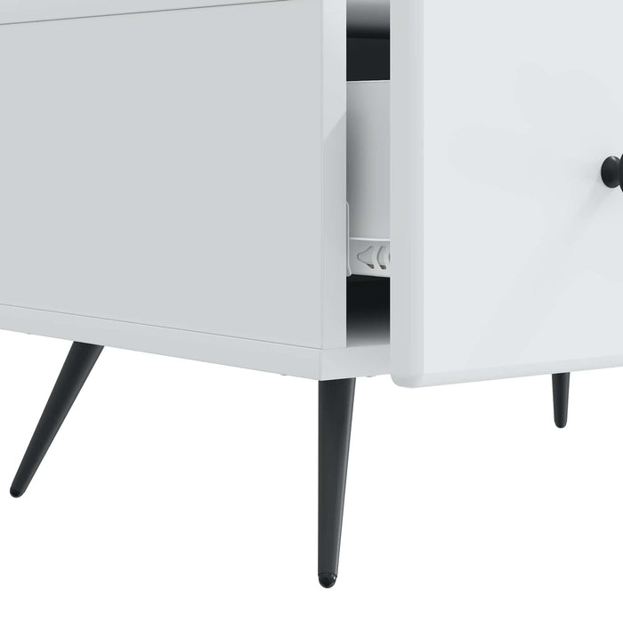 Cabinet TV cu sertar Alb 147 x 34,5 x 30 cm Lemn prelucrat - WALTI WALTI