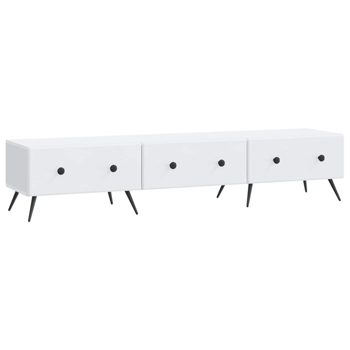 Cabinet TV cu sertar Alb 147 x 34,5 x 30 cm Lemn prelucrat - WALTI WALTI