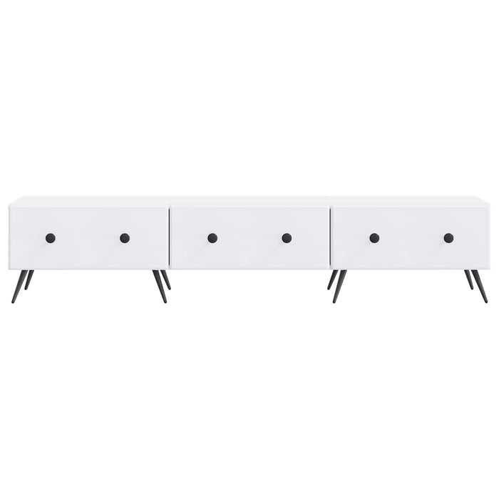 Cabinet TV cu sertar Alb 147 x 34,5 x 30 cm Lemn prelucrat - WALTI WALTI