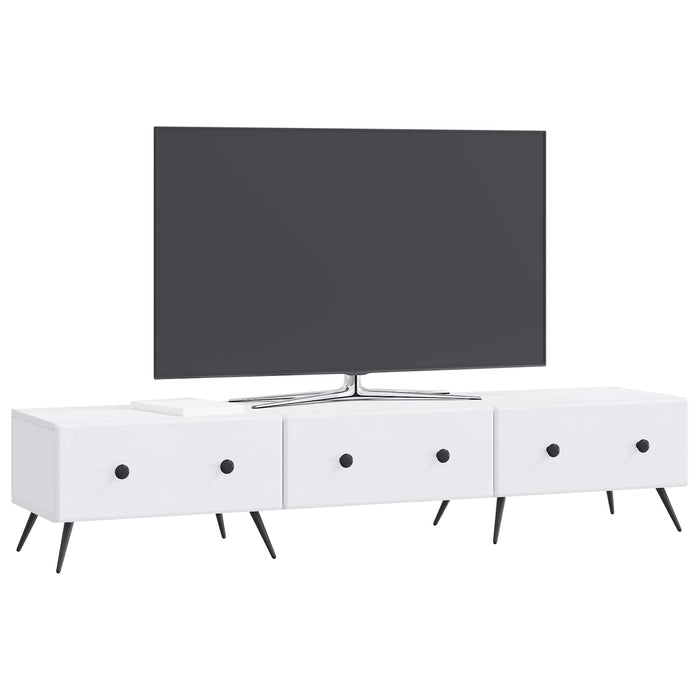 Cabinet TV cu sertar Alb 147 x 34,5 x 30 cm Lemn prelucrat - WALTI WALTI