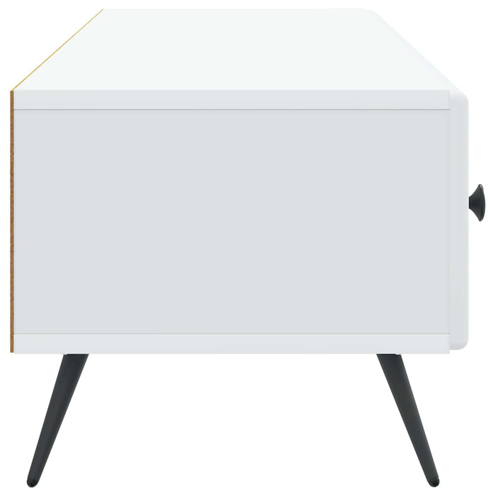 Cabinet TV cu sertar Alb 147 x 34,5 x 30 cm Lemn prelucrat - WALTI WALTI