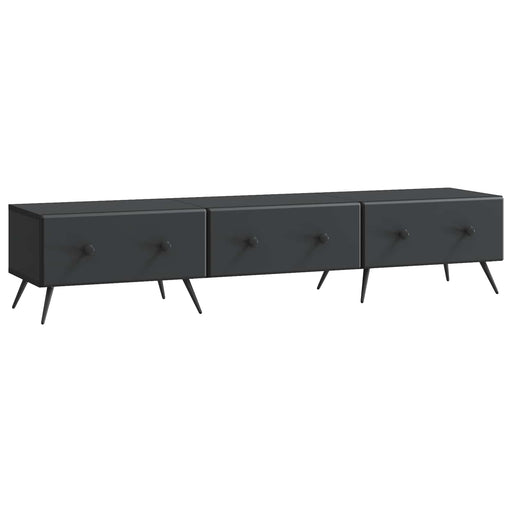 Cabinet TV cu sertar Negru 147 x 34,5 x 30 cm Lemn prelucrat - WALTI WALTI
